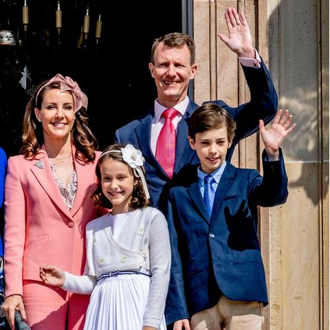 Prinzessin Marie und Prinz Joachim mit Prinzessin Athena und Prinz Henrik 