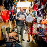 21. März 2023  Am zweiten Tag ihrer Reise durch Marokko besucht Königin Máxima den "Old Market" in der Hauptstadt Rabat. 