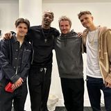 Familie Beckham: Cruz Beckham, Snoop Dogg, David Beckham und Romeo Beckham