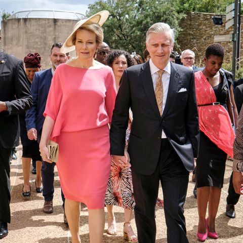 Königin Mathilde und König Philippe: Hand in Hand bilden sie eine Einheit.