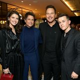 Katherine Schwarzenegger, Rob Lowe, Chris Pratt und John Owen Lowe feiern in L.A. gemeinsam die Netflix-Premiere von "Unstable", Bis auf Rob im dunkelblauen Anzug haben sie sich für dezente Party-Outfits in Schwarz entschieden.