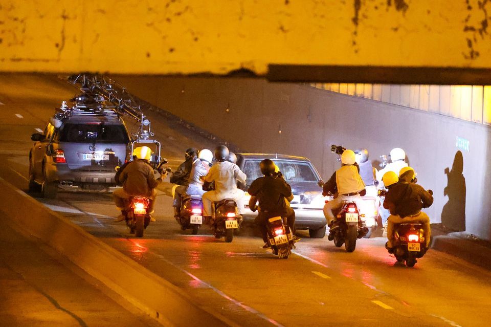Set von "The Crown": Im Pariser Tunnel wird Prinzessin Dianas Unfalltod nachgestellt