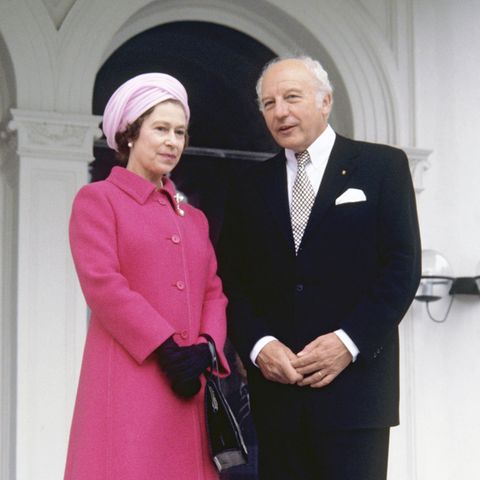 Queen Elizabeth und Walter Scheel in Bonn im Jahr 1978