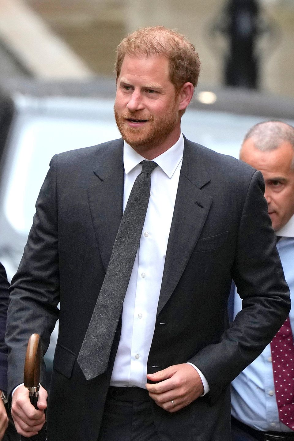 Prinz Harry am zweiten Tag seiner Anhörung vor dem Londoner High Court am 28. März 2023.