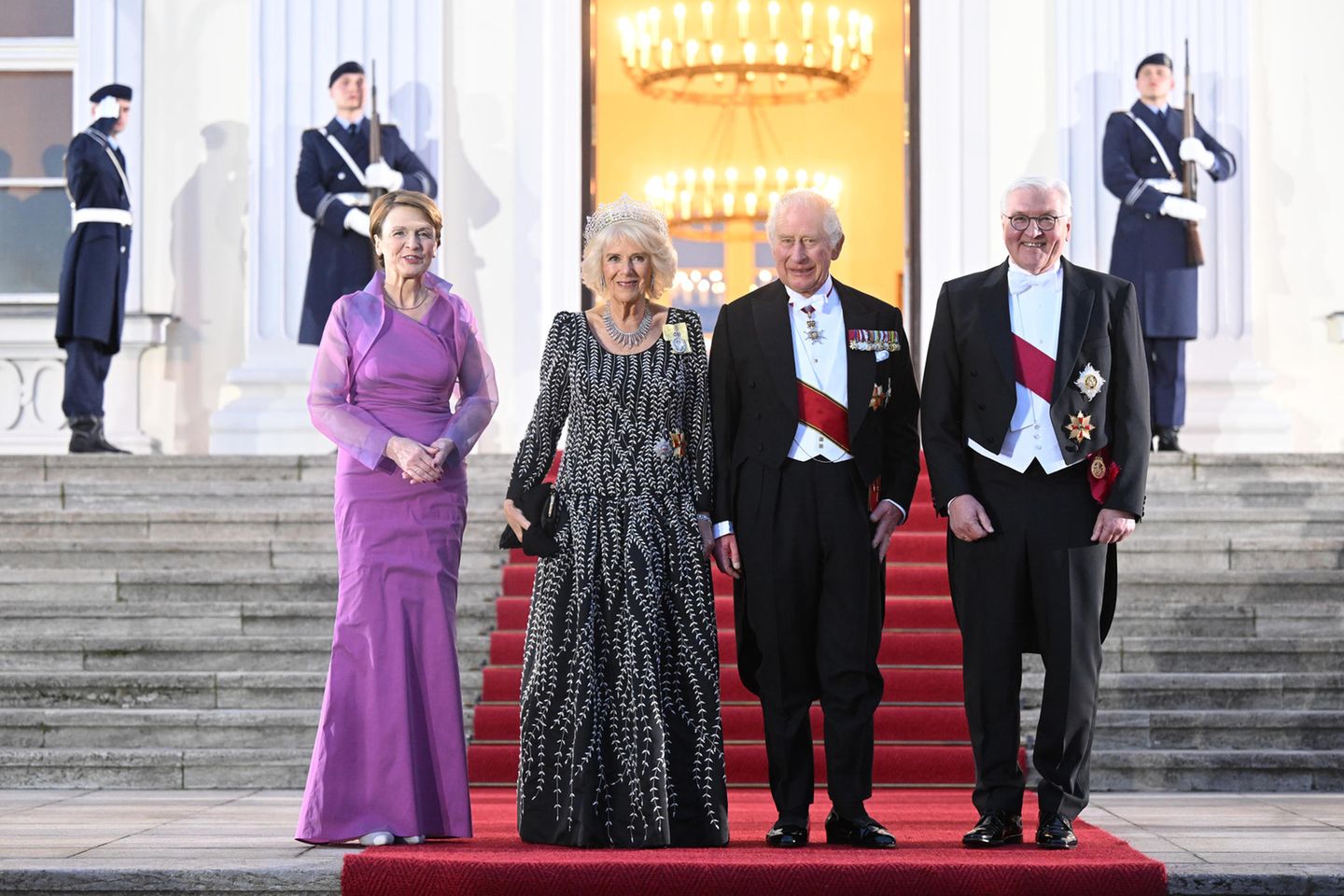 König Charles, Königin Camilla, Elke Büdenbender, Frank-Walter Steinmeier