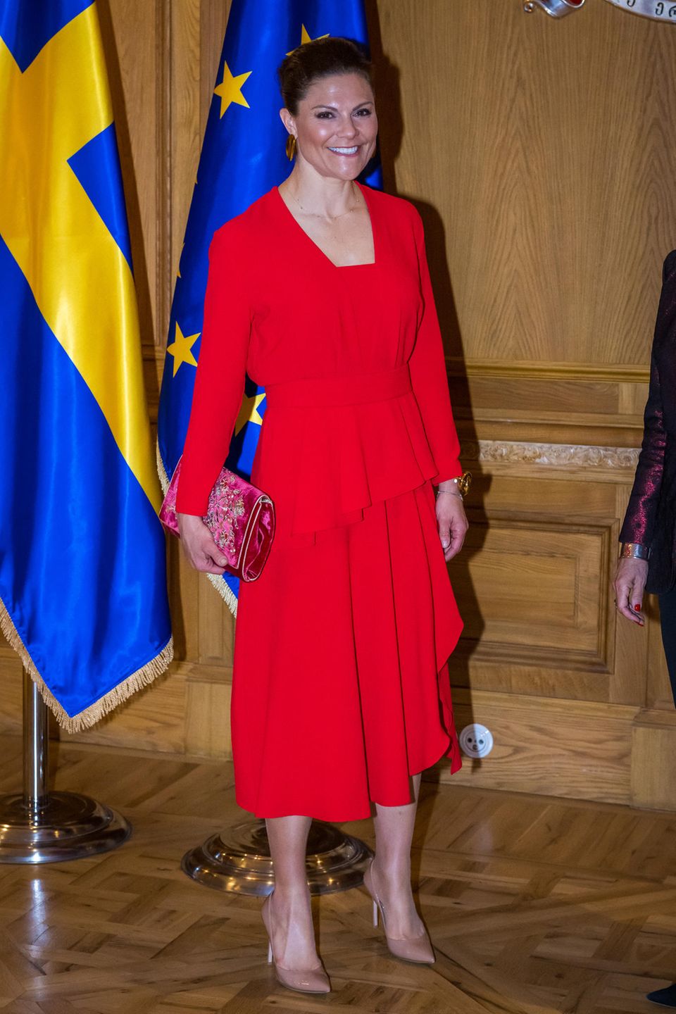 Königin Letizia: Kronprinzessin Victoria von Schweden beim Abendessen der Präsidentin Salome Zourabichvili in Tiflis. Kronprinzessin Victoria von Schweden beim Abendessen der Präsidentin Salome Zourabichvili in Tiflis.