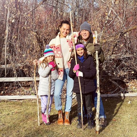 Emma und Bruce Willis mit ihren beiden Töchtern Evelyn und Mabel