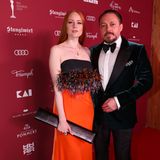 Auch Barbara Meier und Klemens Hallmann versprühen mit ihrem farbenfroh-eleganten Pärchen-Style bei den Spa Awards so richtig Glamour.