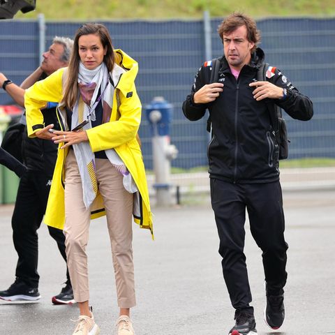 Andrea Schlager und Fernando Alonso