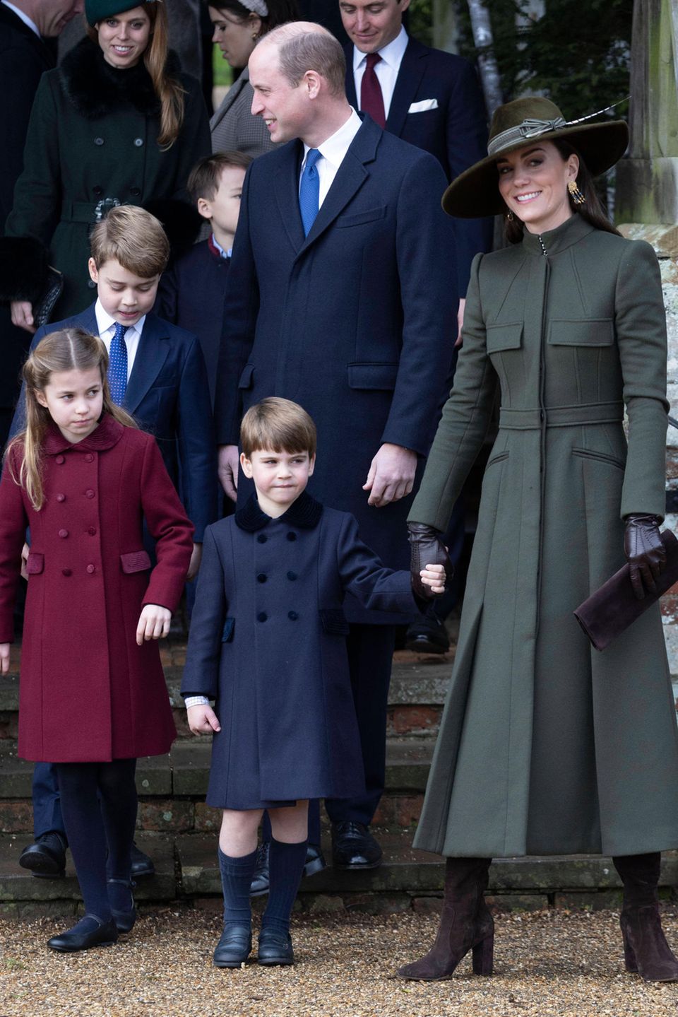 Prinz William und Catherine, Princess of Wales, mit ihren Kindern Prinz George, Prinzessin Charlotte und Prinz Louis