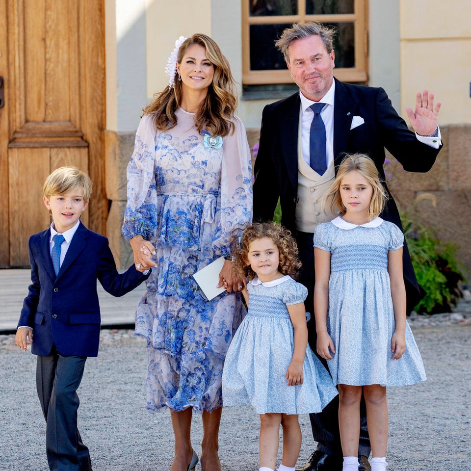 Prinzessin Madeleine und Chris O'Neill mit Prinz Nicolas, Prinzessin Adrienne und Prinzessin Leonore