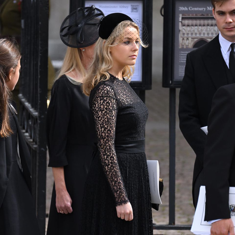 Lady Margarita Armstrong-Jones bei der Beerdigung von Queen Elizabeth am 19. September 2022.