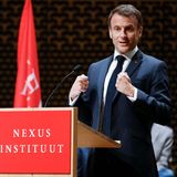 Am Nachmittag spricht Emmanuel Macron im Nexus-Forschungsinstitut in Den Haag über die wirtschaftliche und industrielle Rolle der EU.