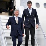 Belgien Royals: König Philippe und Prinz Gabriel