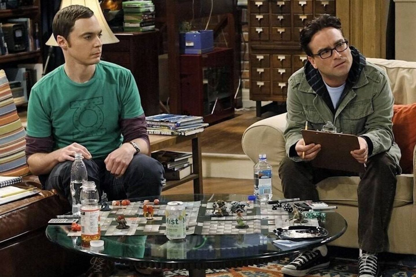Jim Parsons und Johnny Galecki (r.) in "The Big Bang Theory".