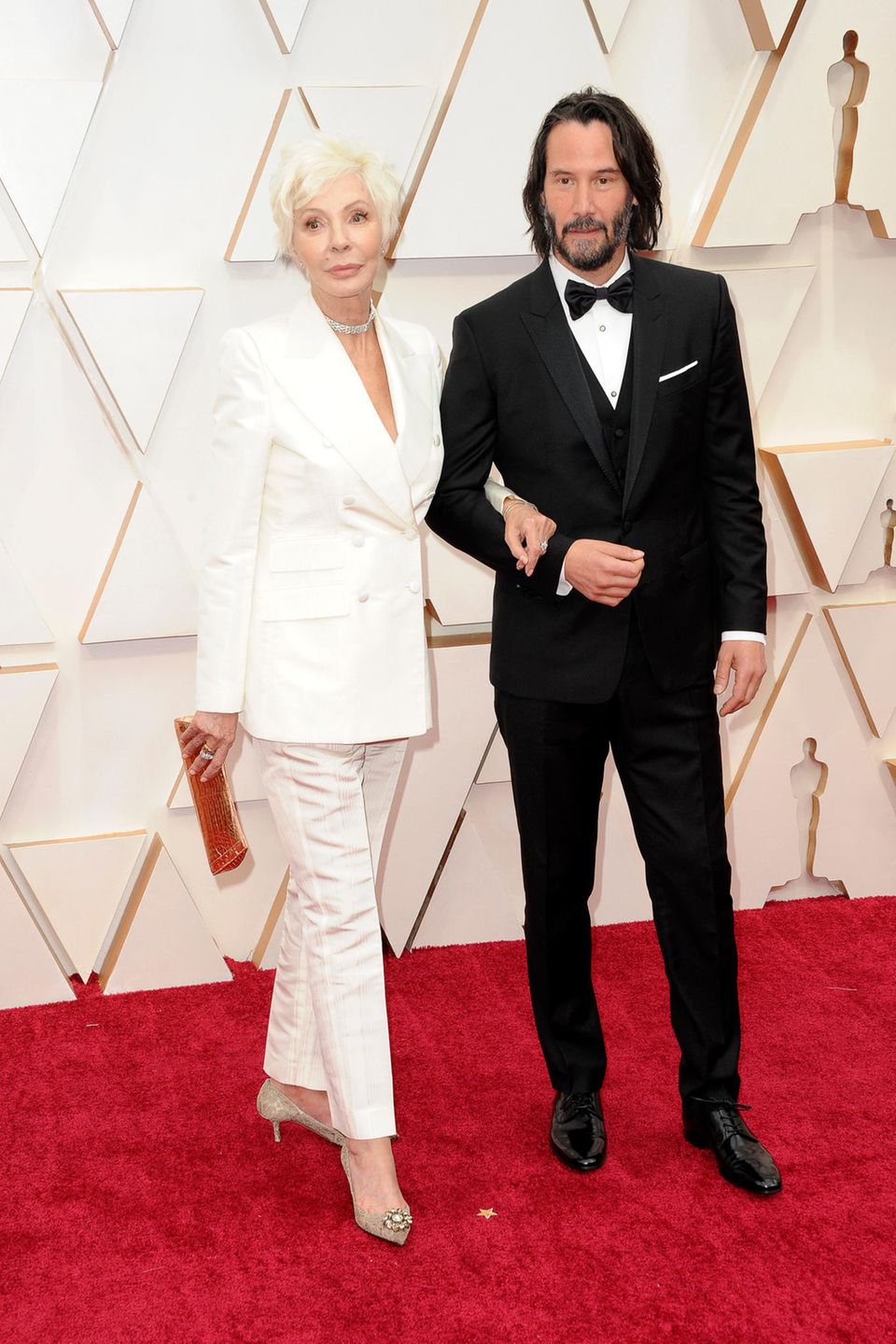 Keanu Reeves mit Mutter Patricia Taylor bei der Oscar Verleihung 2020.
