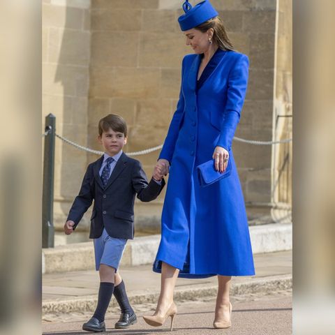Prinz Louis scheint ein Fan von kurzen blauen Hosen zu sein - von seiner Mama Kate sowieso.