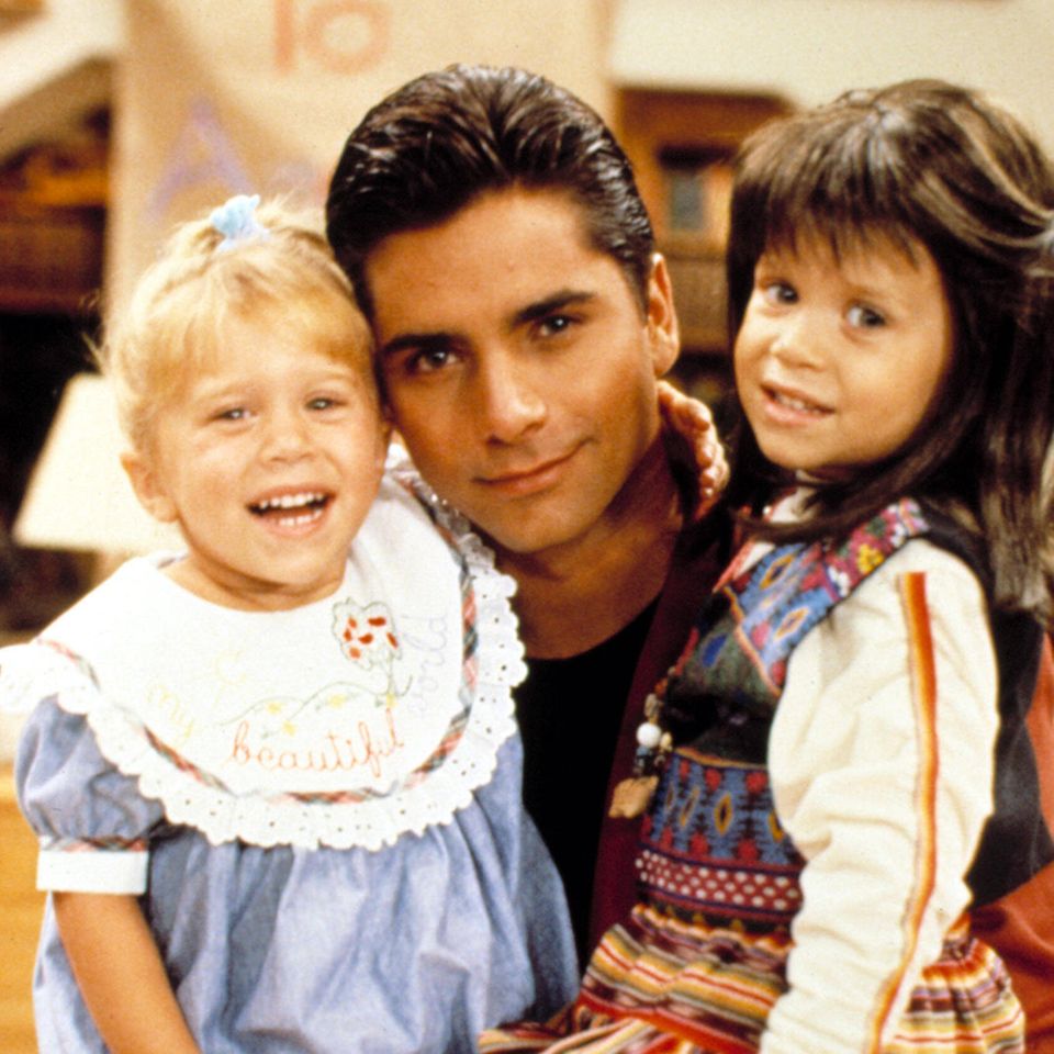 John Stamos mit Mary-Kate und Ashley Olsen