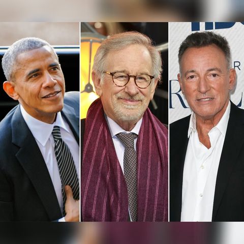 Wurden zu dritt beim Dinner in Barcelona gesichtet: Barack Obama, Steven Spielberg und Bruce Springsteen (v.l.n.r.).