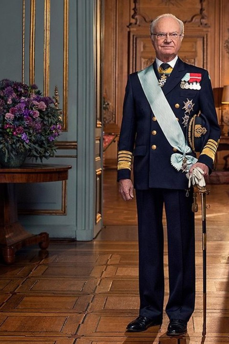 Das Geburtstagsporträt von König Carl XVI. Gustaf von Schweden.