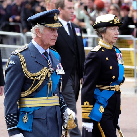 König Charles und Prinzessin Anne