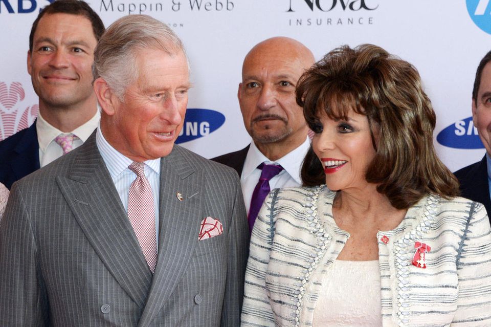 König Charles und Joan Collins