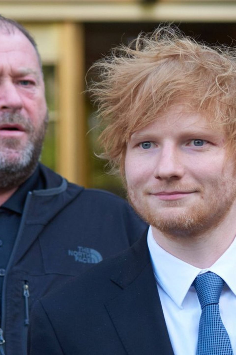 Ed Sheeran vor wenigen Tagen vor dem Gerichtsgebäude in Manhattan, in dem sein Fall verhandelt wurde.