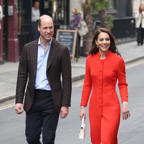 Prinz William und Catherine, Princess of Wales, bei ihrem Besuch in Soho, London, am 4. Mai 2023