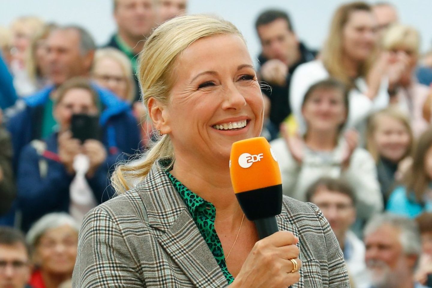 Andrea Kiewel moderierte erneut den "ZDF-Fernsehgarten".