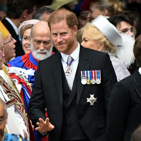 Prinz Harry bei der Krönung von König Charles