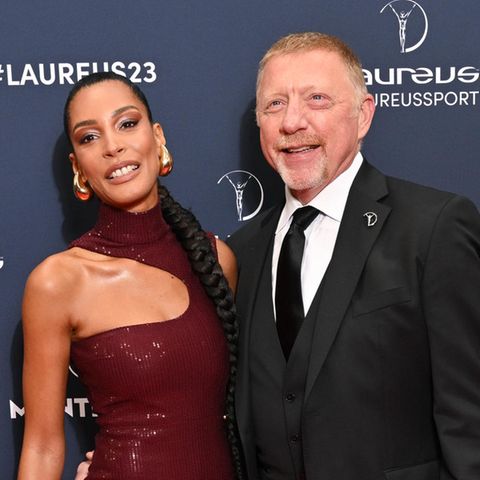 Lilian de Carvalho Monteiro und Boris Becker