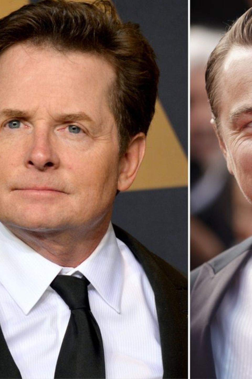 Michael J. Fox (l.) kann sich bei Leonardo DiCaprio bedanken.