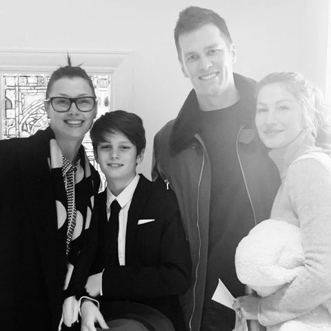 Tom Brady mit Bridget Moynahan und Gisele Bündchen