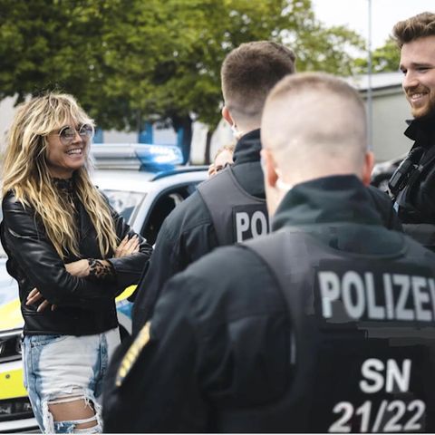Heidi Klum bei der Polizei
