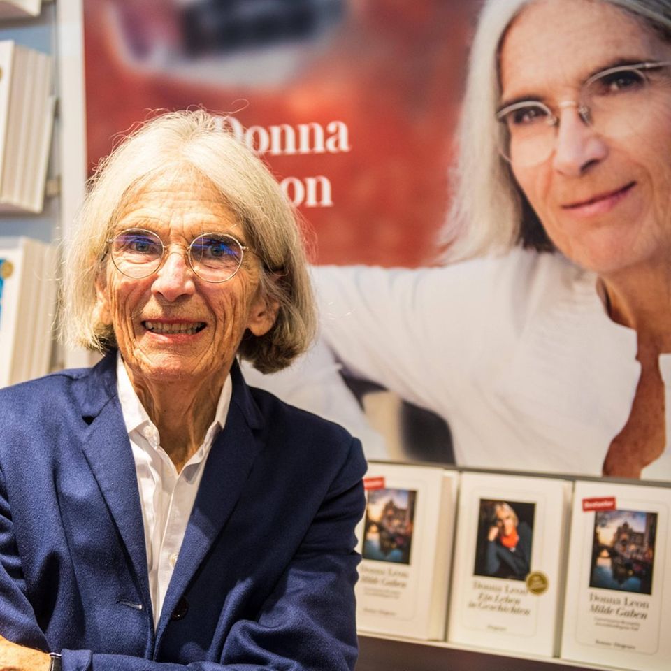 Bestseller-Autorin: Donna Leon auf der Frankfurter Buchmesse 2022.