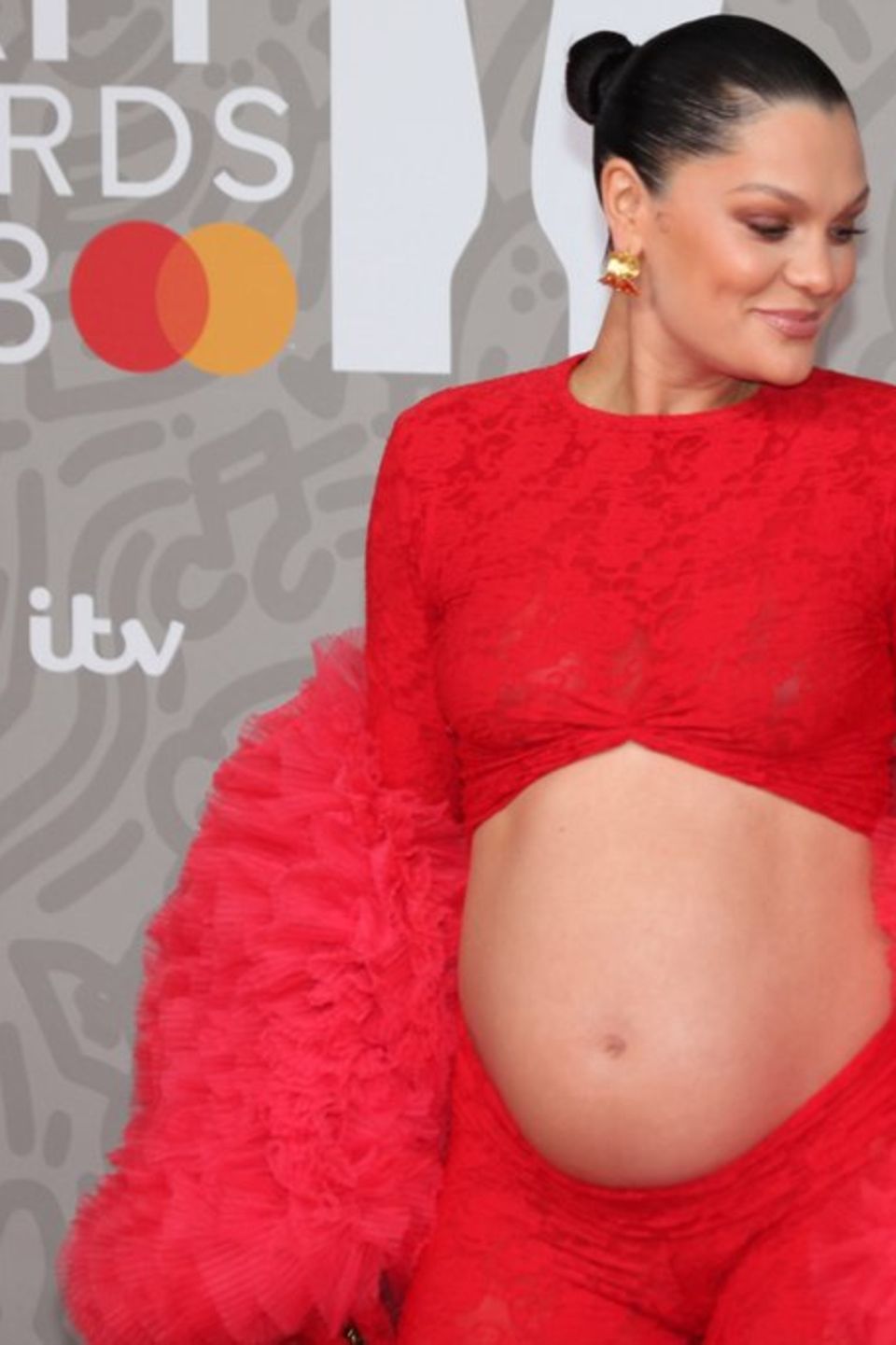 Die schwangere Jessie J bei den Brit Awards im Februar 2023.
