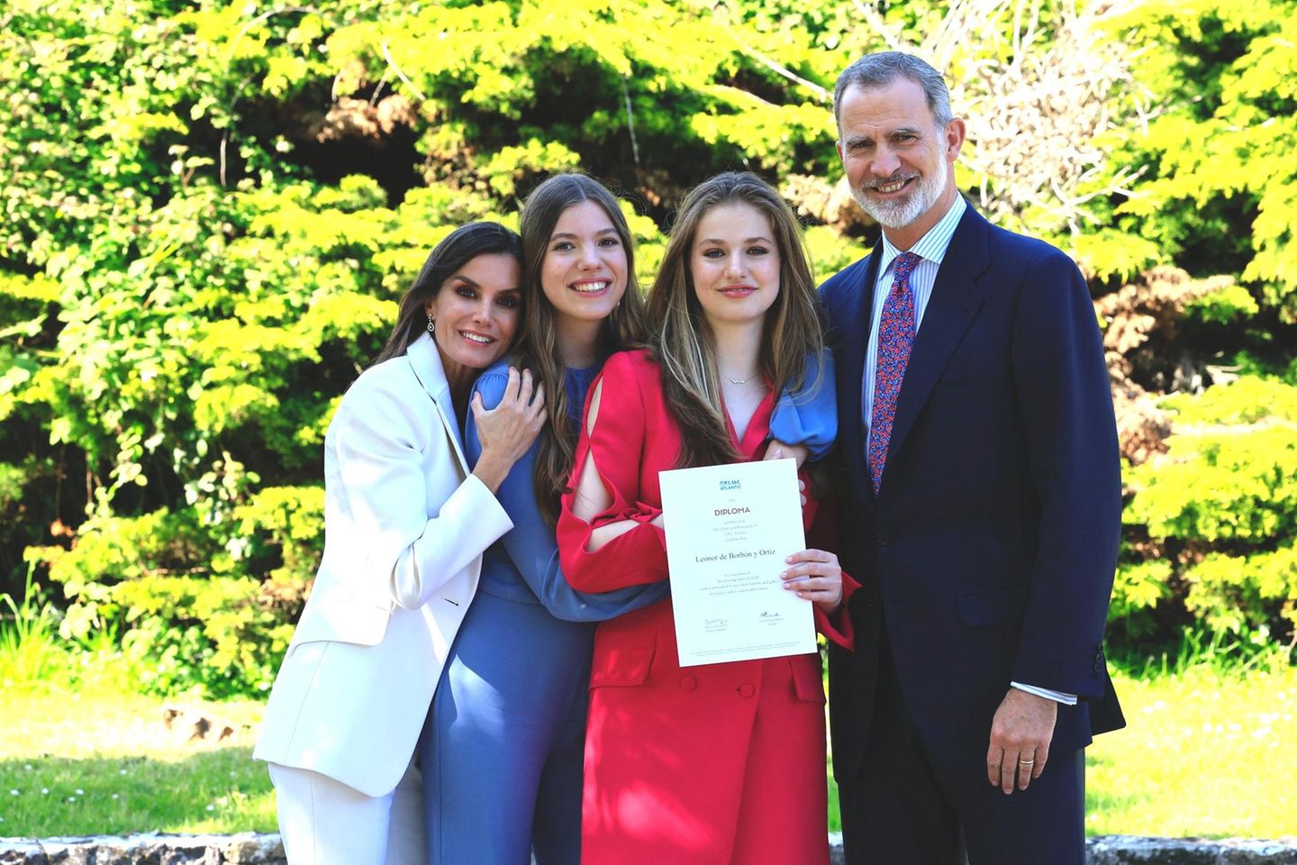 Die spanische Königsfamilie feiert Prinzessin Leonors Abschluss