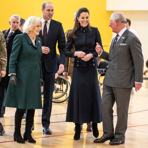 Königin Camilla, Prinz William, Catherine, Princess of Wales, und König Charles