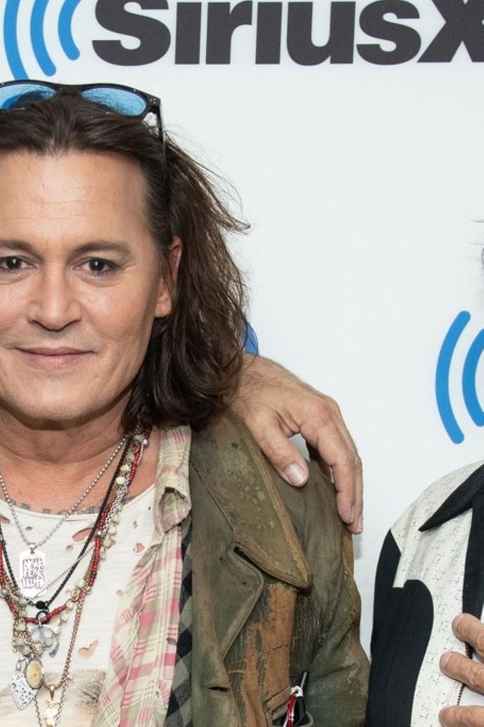 Johnny Depp (l.) mit seinem Freund und Musikerkollegen Jeff Beck.