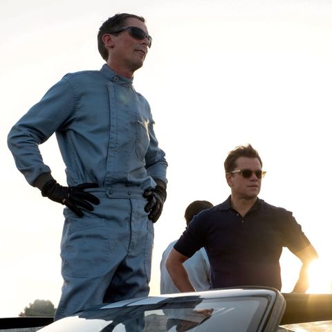 "Le Mans 66 - Gegen jede Chance": Ken Miles (Christian Bale, l.) und Carroll Shelby (Matt Damon) haben Benzin im Blut.