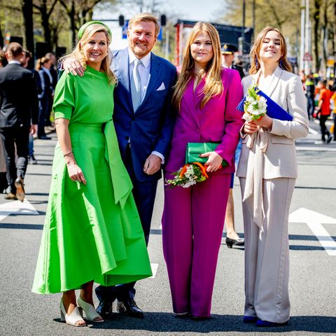Königin Máxima, König Willem-Alexander, Prinzessin Amalia und Prinzessin Ariane