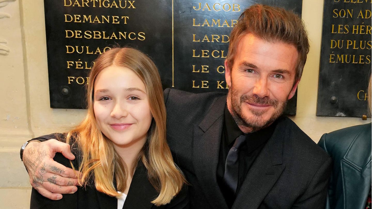 David Beckham Und Harper Seven Papa Und Tochter Singen Mit Beim Elton