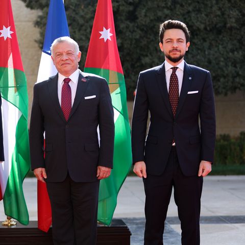 König Abdullah und Kronprinz Hussein
