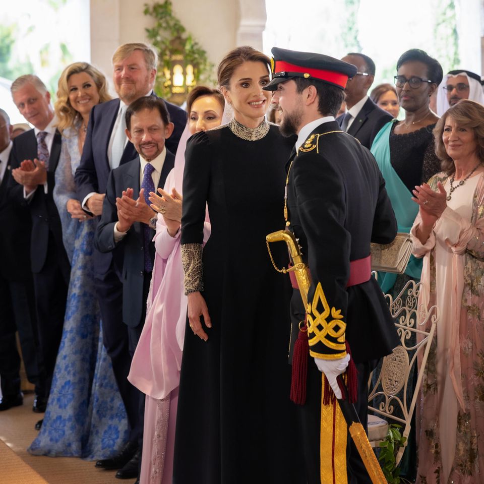 Königin Rania und Prinz Hussein von Jordanien
