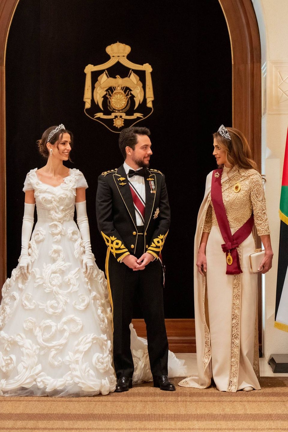 Rajwa Al Saif, Prinz Hussein und Königin Rania 