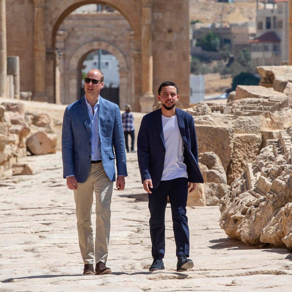 Prinz William und Prinz Hussein in Amman, Jordanien