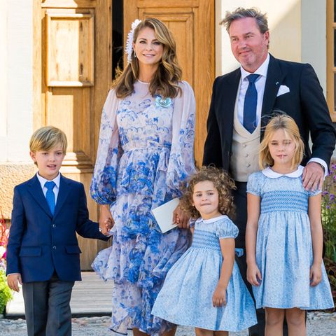 Prinzessin Madeleine und Chris O'Neill mit Prinz Nicolas, Prinzessin Adrienne und Prinzessin Leonore