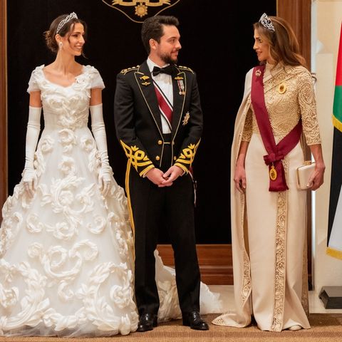 Prinzessin Rajwa, Prinz Hussein von Jordanien und Königin Rania