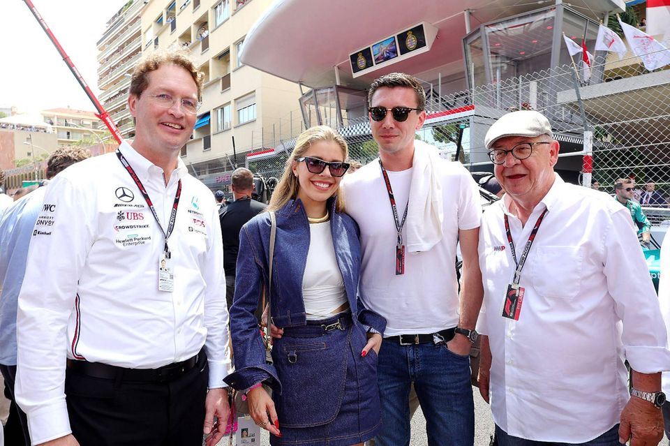 Victoria Swarovski und Mark Mateschitz beim Formel 1 Grand Prix von Monaco am 28. Mai 2023.
