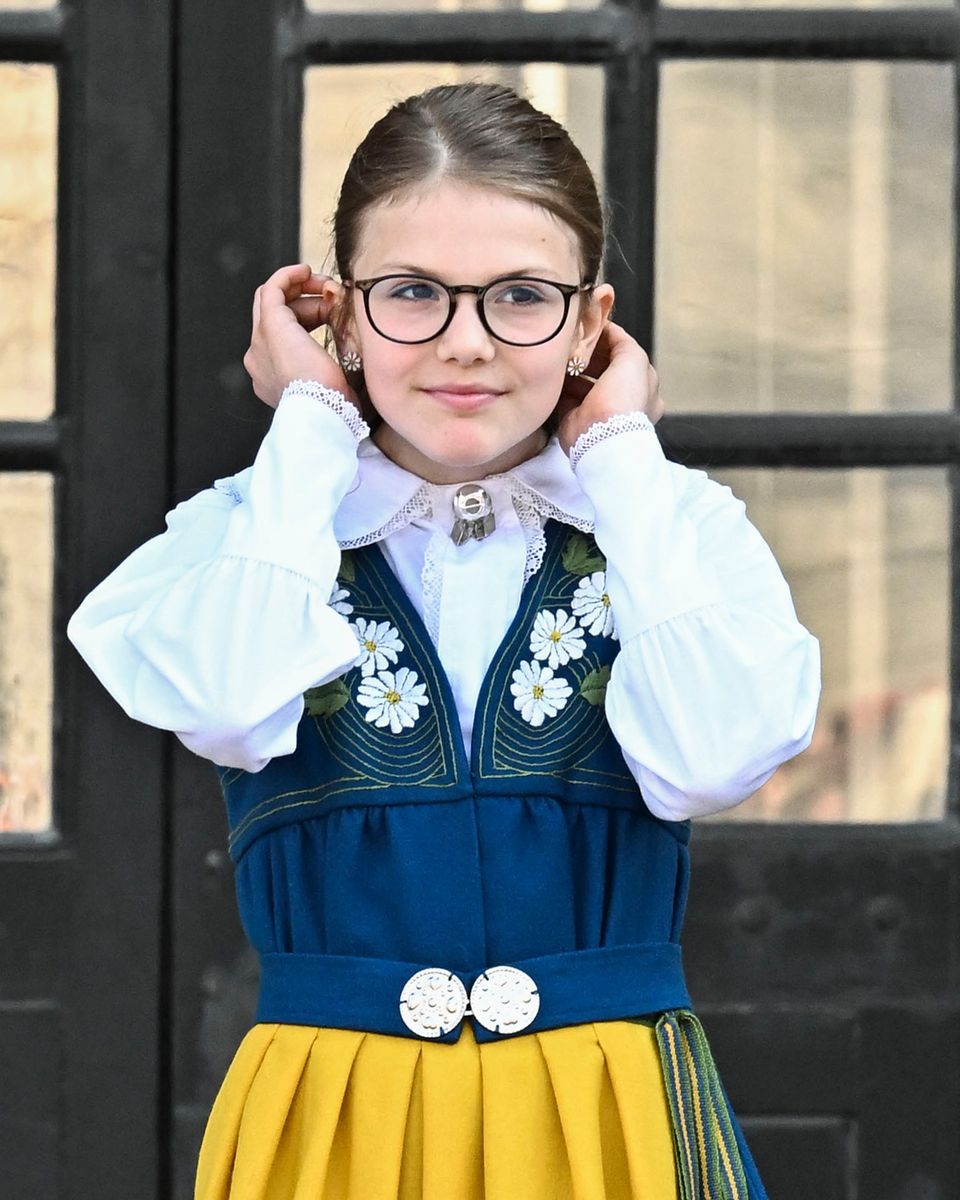 Prinzessin Estelle beim Nationalfeiertag in Stockholm 2023.